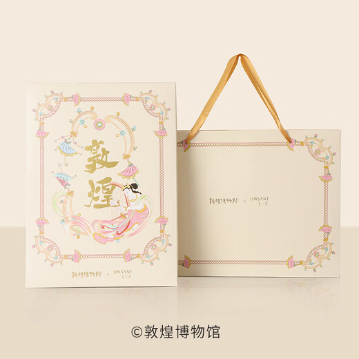 Golden Santa Dunhuang Museum Co-branded Small Shirt Women's Heavy Silk Positioning Flowers Can Wear Outdoor Home Top YSFCB701 Black 7100 L