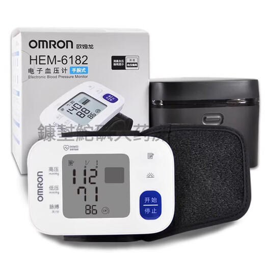 欧姆龙（OMRON）欧姆龙血压计手腕式HEM-6182 电子血压计测量血压仪器家用智能 欧姆龙血压计手腕式HEM-6182