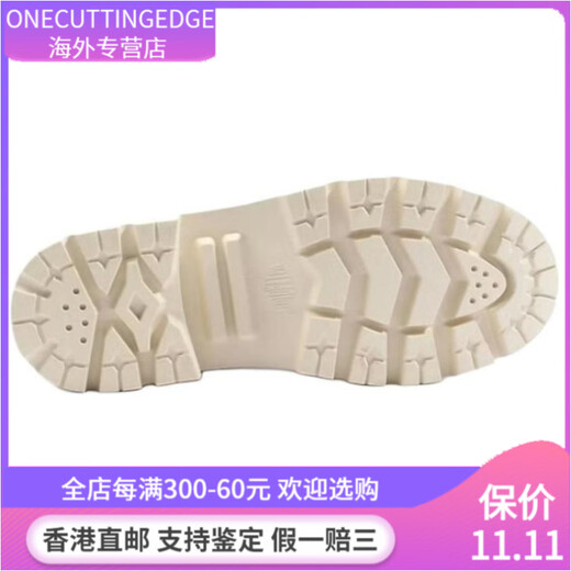 帕拉丁（PALLADIUM） 增高潮流简约 防滑耐磨 高帮 帆布鞋 女款 粉白 粉色 37.5
