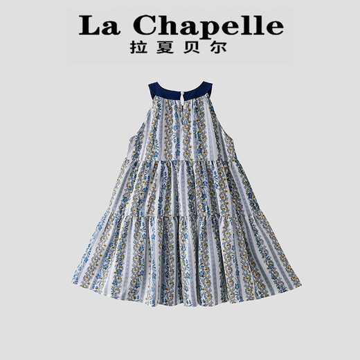 La Chapelle [La Chapelle] Sommer Fashion Vacation Storm Bohemian Kleid LD1585 Blau 110 110 Vorschläge/Höhe 100-