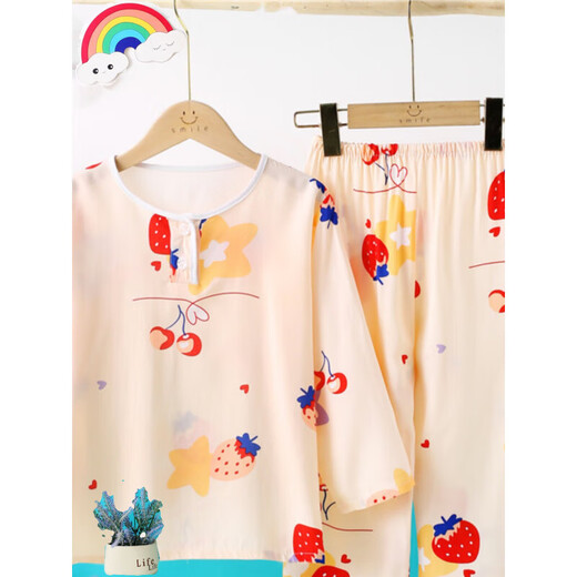 Pajama de los niños Ultraman en primavera y otoño de manga larga de manga larga de algodón delgada de algodón delgado ropa con aire acondicionado ropa para niños grandes para niños 2025 Nuevo estilo Dragón a cuadros de doble cuadro de venta caliente 140 140cm