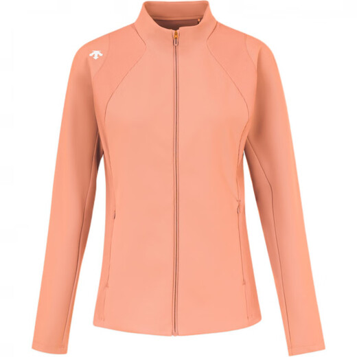 迪桑特（DESCENTE）WOMENSTRAINING系列logo修身针织运动夹克外套女款 LB-LIGHT BLUE S (160/80A)