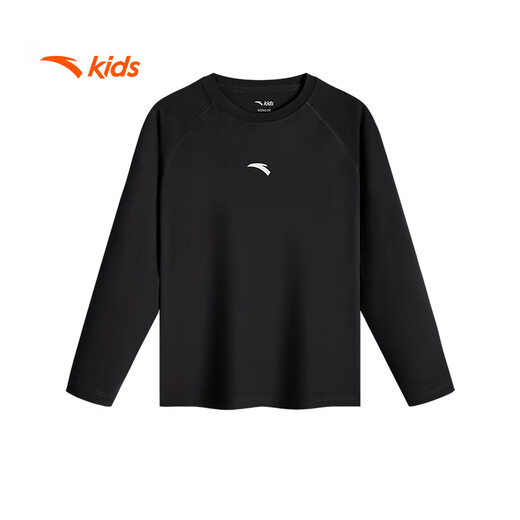 ANTA children's boys' knitted long-sleeved shirt autumn breathable and comfortable quick-drying long-sleeved T-shirt A52437402J