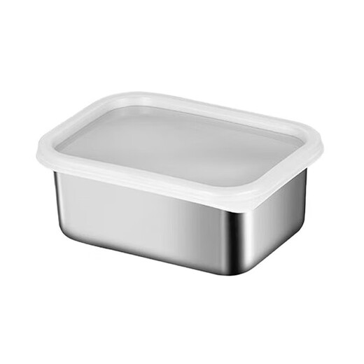 Jidaocook stainless steel crisper storage box sealed food grade commercial stall picnic lunch box refrigerator special box stainless steel crisper box with lid single piece