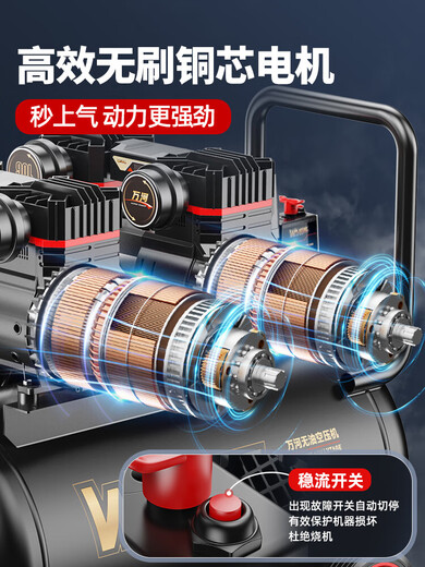 空压机充气泵小型220v便携式工业级木工高压打气泵空气压缩机 4290W*5-220L【十缸5电机】工业级+动力 3180W3890W3990W4290W