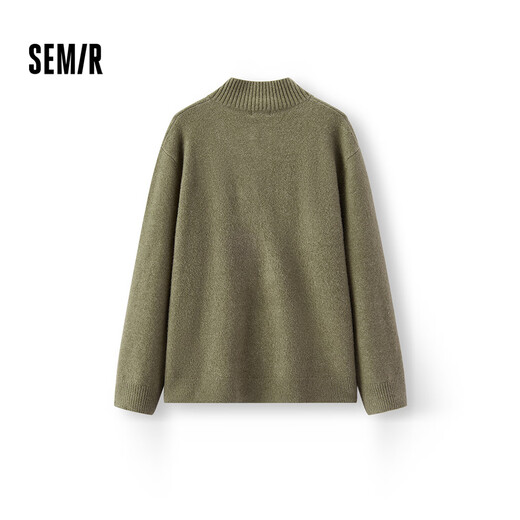 Semir Wang Anyu's same style Senrou sweater men's half-cardigan high-neck sweater with wool 25 sweater 109725107105