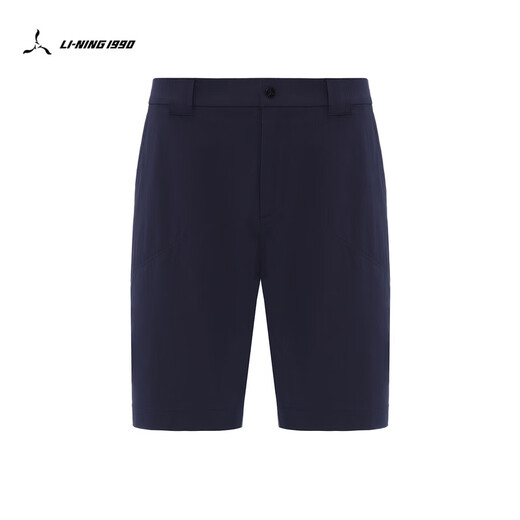 LI-NING 1990男子短裤高尔夫系列2025年夏季新款高尔夫运动裤AKSV681 水手蓝-2 S