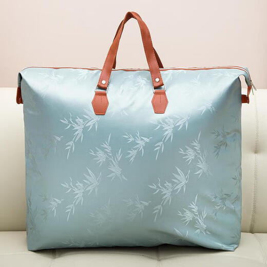 Thickened Oxford cloth quilt storage bag student quilt bag waterproof thickened durable moving packing bag bamboo leaf green thickened waterproof/moisture-proof/extra large 85*75cm (for winter 8-12 Jin Jin equals 0.5 kg quilt