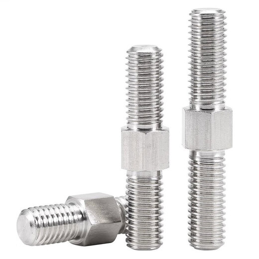 Meikejie 304 stainless steel external hexagonal positive and negative double-head screw bolt screw left-hand right-hand two-way screw M3M4M16 16*140 1 capsule