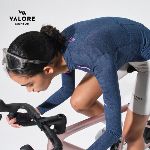 VALORE MONTON Echo Women's Long Sleeve Top Summer Cycling Road Cycling Jersey Sweatshirt 25 New Style Super Good-looking Echo Blue Women's Long Top S