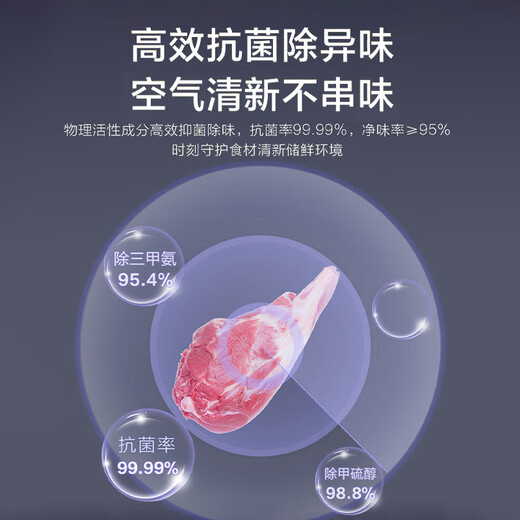 Haier refrigerator 478 liters cross four-door glass door ultra-thin embedded first-class energy efficiency dual frequency black gold purification household BCD-478WGHTDEDSW trade-in