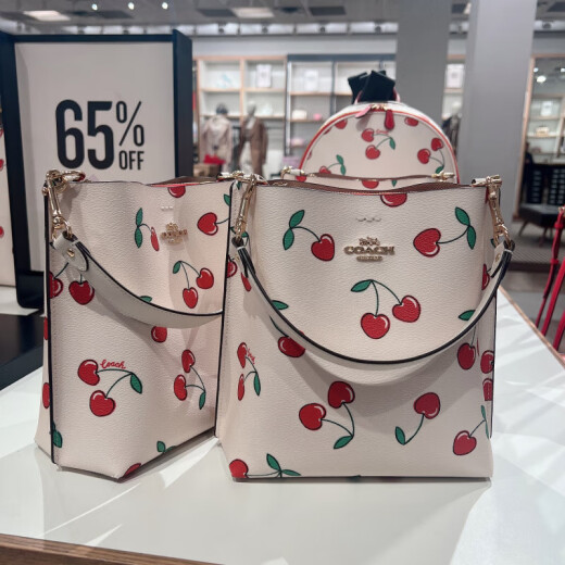 蔻驰（COACH）新款mollie22单肩手提斜挎水桶包直邮官方正品 尺吋约21*20cm