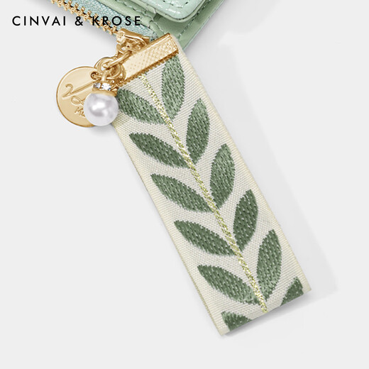
CinvaiKrose official website small c/short wallet women's 2025 new multi-function coin wallet simple wallet card bag avocado green