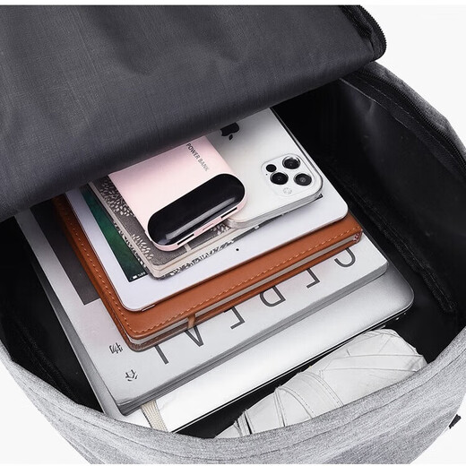 Backpack Men's Large Capacity Casual Travel Computer Bag Junior High School Student School Bag Black