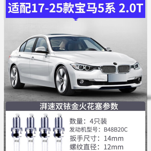 Paisu 17-25 BMW 5 Series 2.0T Bujía Original Doble Iridium 520LI 525LI 528LI530LI9930