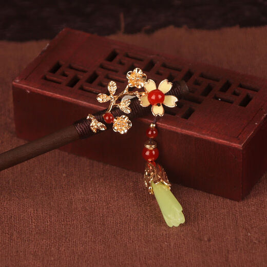Chai Shi ancient style hairpin with tassels and step shake, full set of extra long Hanfu hairpin, super fairy princess ancient hairpin, mid-autumn festival gift