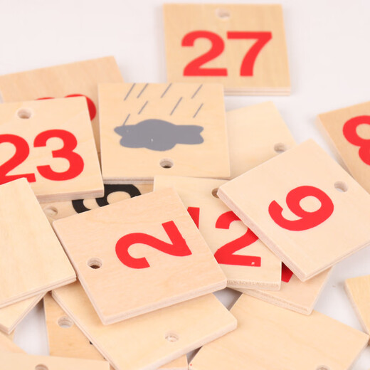 Chengliu Montessori Ayuda docente Table de calendario Montessori Junta de calendario de ayuda de enseñanza Montessori Juguetes de educación temprana para niños 1-2-3-4-6 años Tabla de calendario Montessori (año actualizado a 2027)