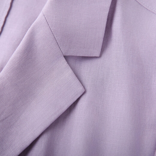 
Fiber Show [Intellect and capable temperament Lacele Suit Jacket] Large size women's fat mm2025 summer new style 2694 purple 4XL