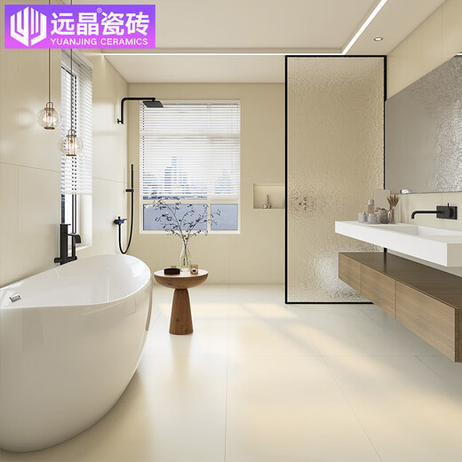 
Yuanjing Modern Simple All-Porcelain Super Wear-resistant Anti-Slip Matt Living Room Bedroom Floor Tiles Kitchen and Bathroom Wall Tiles Balcony Ceramic Tiles Antique Tiles 8808-R11 Grade Super Slip-resistant Wear-resistant-800x800