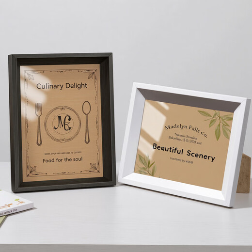 Photo frame empty frame table picture frame mounting 5 inches 6 inches 7 inches 8 inches simple hanging wall decoration wooden frame license frame coffee color 8 inches 15*20cm