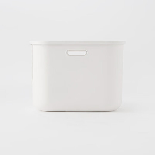 MUJI polypropylene cat litter box with lid pet supplies cat toilet balcony semi-enclosed white
