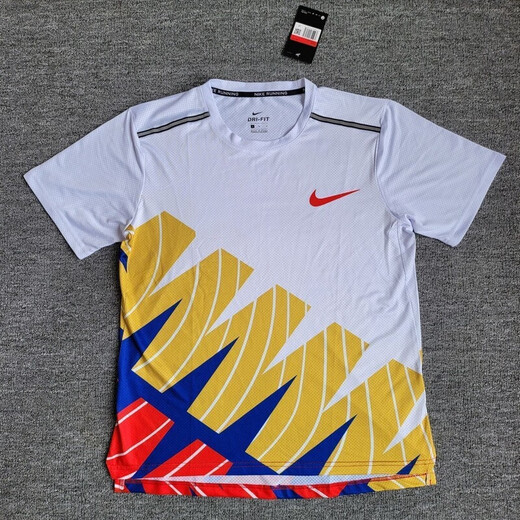 NBA KIDS-NIKE猎鹰速干半袖田径训练服专业跑步猎鹰短跑服装反光网眼速干 耐克-猎鹰背心-灰色【高品质】 M 耐克-M 55-65KG