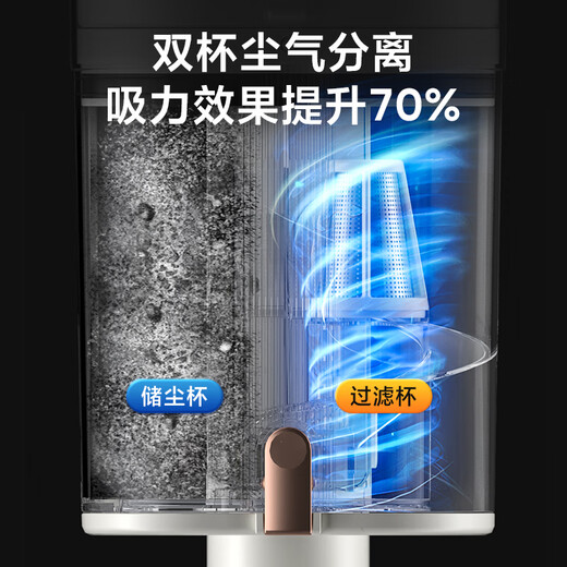 AUX household vacuum cleaner with large suction, powerful and powerful small wired handheld suction and mopping all-in-one machine for sweeping and sucking cat hair AXC-22AV10B upgraded model