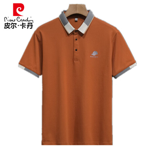 Pierre Cardin Sommer-Männer-Polo-Hemd kurzärmeliges T-Shirt mit Kragenhemd losen Respel atmungsablößere lässige einfache vielseitige, halbärmelige T 723 White M.