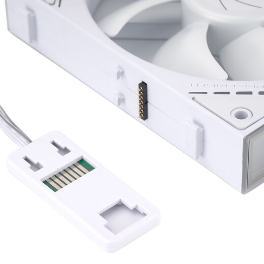 Thermalright(利民) TL-M12QW X3 12cm纯白风压扇 无线材拼接机箱风扇 积木风扇 2000转速PWM  幻彩无限镜框 