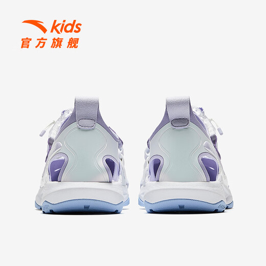 ANTA children's sandals, beach shoes for older girls, 2025 summer new Baotou breathable student physical education class frame shoes Anta white/Leng Ling Zi-3 36 size