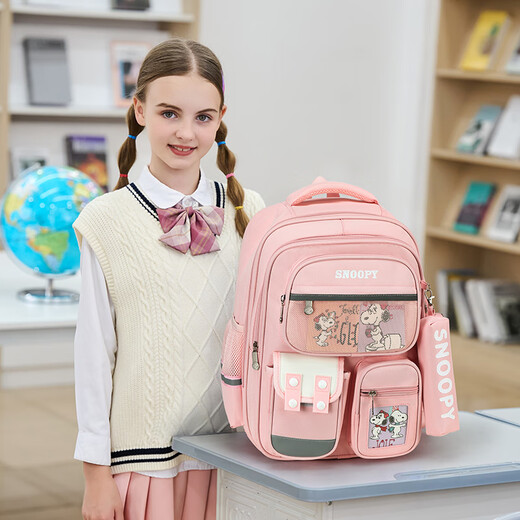 Snoopys heiße Outdoor -Reise Mode Schöne leichte Luxus Wirbelsäulenschutz Rucksack für Männer und Frauen Sport -Rucksack für Grundschüler hellgrün klein
