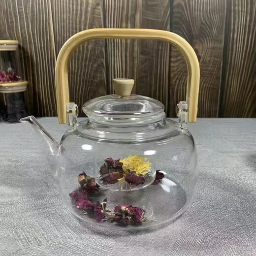 Ye Yu thickened heat-resistant glass tea kettle electric ceramic stove special household lifting beam tea set 1000ml milliliter lifting beam kettle
