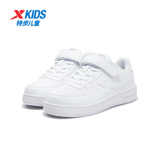 Xtep children's shoes children's Kongyi campus versatile white shoes student sneakers new white 32