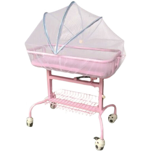 Universal medical infant bed with transparent mosquito net, postpartum center crib with mosquito net mattress, transparent sleeping basin for hospital, crib/car-special mosquito net