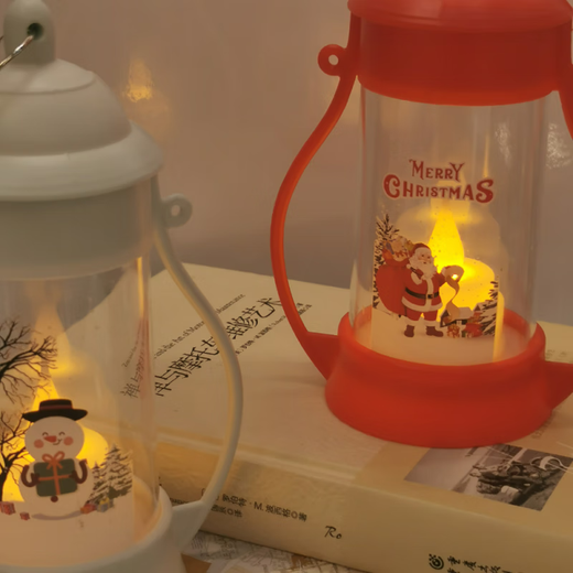 Photo atmosphere light mini retro simulation led electronic night light pendant festival outdoor scene atmosphere decorative light white pony lantern