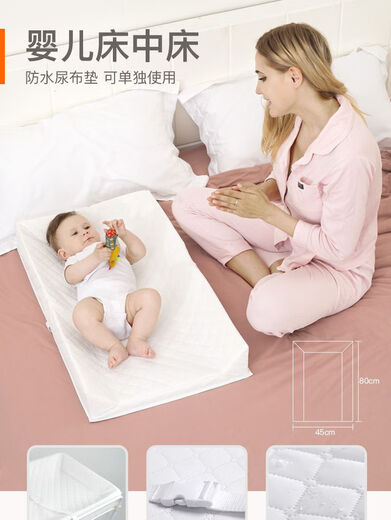 Three-sided protective diaper table can be used to hold a crib baby diapers to change and assisted massage artifact. It cannot be hung up (only placed on flat ground)