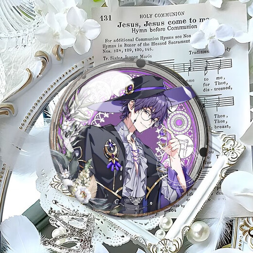 
Time agent vein Liu Xiao’s surrounding stars and brooch material birthday gift N3524 58mm laser broken glass