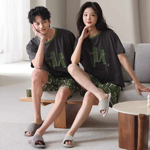 HUALIN FASHION Modal pajamas summer thin short-sleeved home two-piece set 6630 170 Women's M