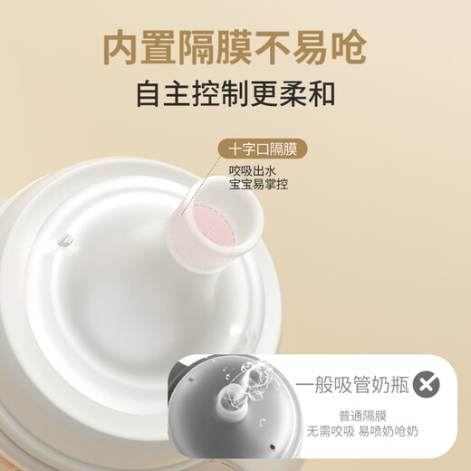 Pigeon feeding bottle ppsu straw feeding bottle gravity ball feeding bottle over one year old natural weaning feeding bottle double handle large capacity 330ml over one year old