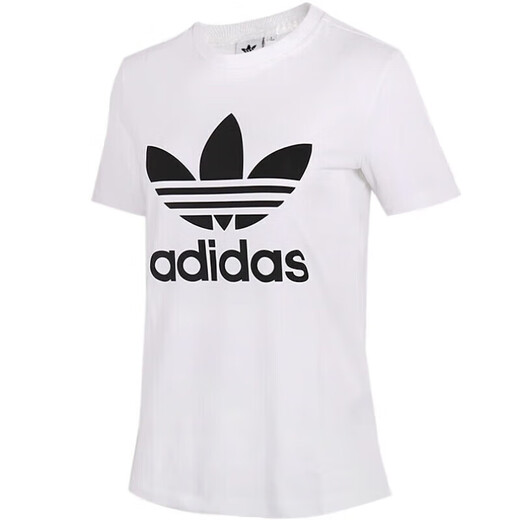 阿迪达斯 （adidas）女装夏季新款透气圆领短袖t恤运动休闲时尚半袖 CV9889 XS