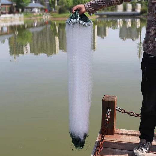 Tianlong pattern sticky mesh wire mesh fishing net three layers sinking net single layer floating net fishing net crucian carp silver carp and bighead carp white strip net fishing net single layer sinking net 3 fingers 25 meters 1 meter high