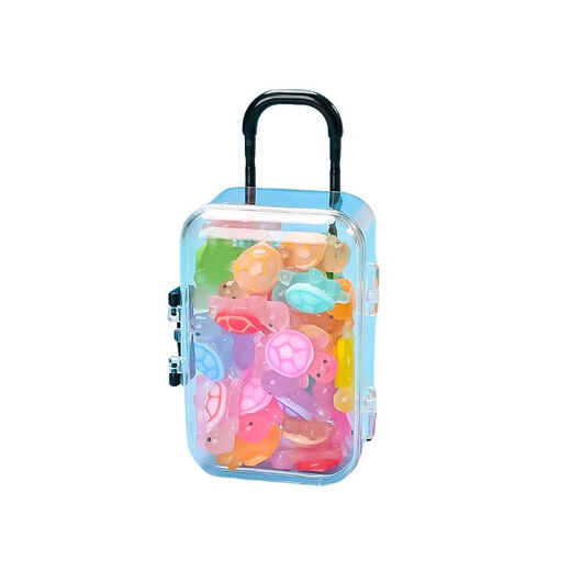 Süße super mini leuchtende kleine Schildkröte Cartoon Luminöses kleines Ornament Small Animal Doll Spielzeug Kinder kleines Geschenk 1,1 cm Super Mini 300 Geschenke für Kleinwagen