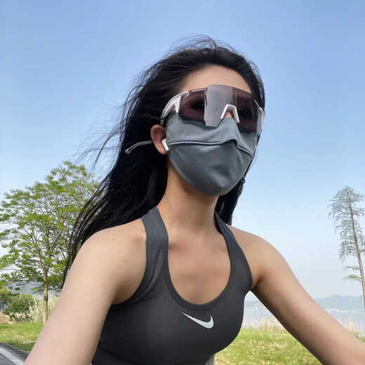 搏仕德（Boshide）骑行眼镜变色日夜两用墨镜户外登山骑车跑步护目镜 白框/变色灰