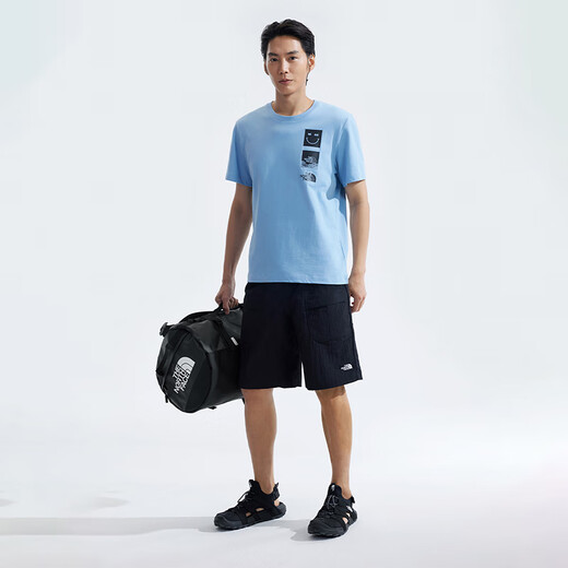 北面（The North Face）BASECAMP50L驮包防水耐久户外聚酯纤维双肩包常规男女同款情侣款 宇宙黑
