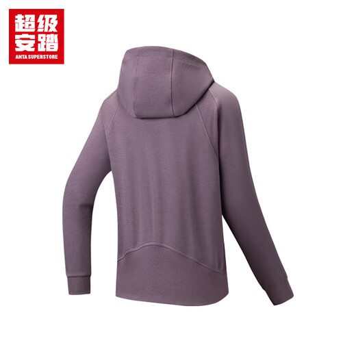 超级安踏运动外套女装秋季宽松空气层面料挺括休闲夹克上衣女162537701U 罗绮紫-5 S /女160