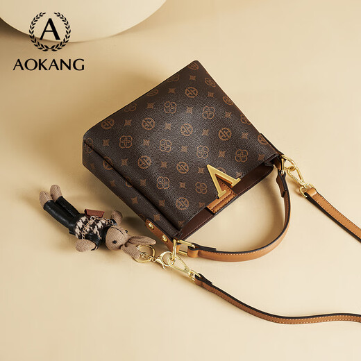 Aokang -Tasche Frauenbag 2025 Neue trendige Eimer Handtasche Leichte Luxus -Cross -Body -Umhängetasche Geburtstagsgeschenk für Freundin und Frau
