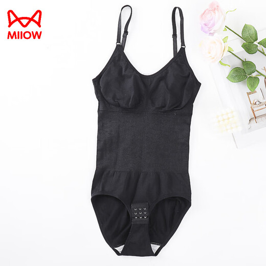 
Catman women's body shaping suit underbreasted buttock lifting triangle style open-size large-size waist tucked belly suspender onesie with chest pads brown (with chest pads) XL (180-200Jin [Jin equals 0.5 kg])