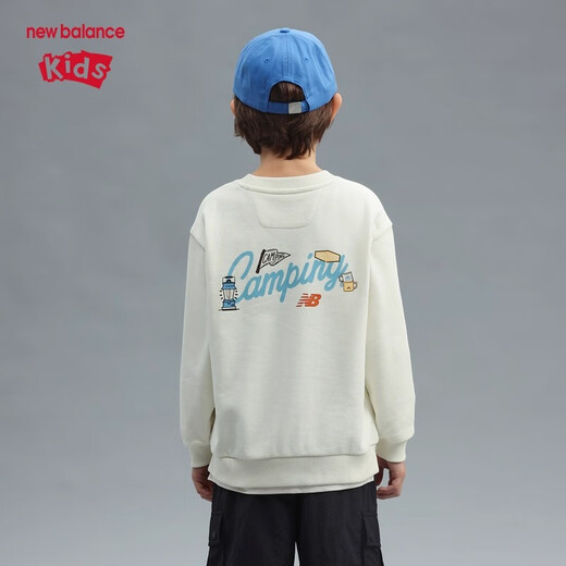NEW BALANCE童装男女儿童25年春新款圆领套头卫衣ND7ZF12043 140