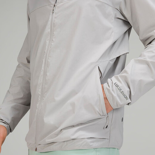 Lululemon丨Stretch Ventilated Men's Running Jacket Breathable LM4AHIS Seal Gray M