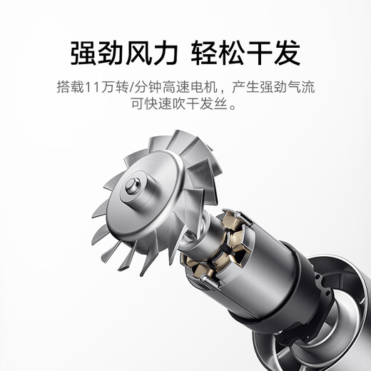 Mijia's blockbuster new product, high-speed hair dryer, Xiaomi official flagship store hair dryer, negative ion hair dryer, national subsidy for hair care, birthday gift for girlfriend, blue
